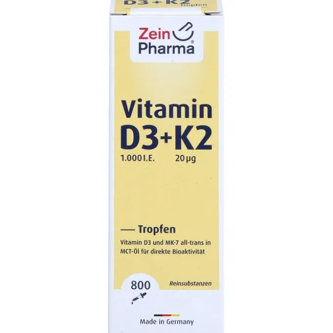 VITAMIN D3+K2 MK-7 Tropfen z.Einnehmen hochdosiert 25 ml