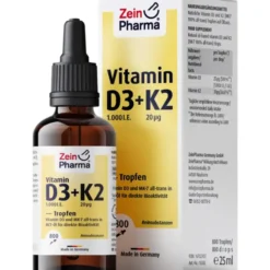 VITAMIN D3+K2 MK-7 Tropfen z.Einnehmen hochdosiert 25 ml
