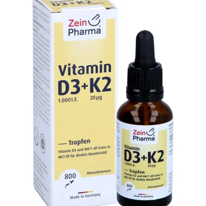 VITAMIN D3+K2 MK-7 Tropfen z.Einnehmen hochdosiert 25 ml