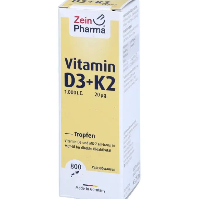 VITAMIN D3+K2 MK-7 Tropfen z.Einnehmen hochdosiert 25 ml