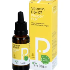 VITAMIN D3+K2 Pflüger PUR 500 I.E./25 μg Tropfen 30 ml