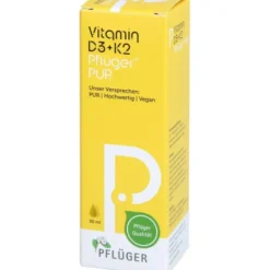 VITAMIN D3+K2 Pflüger PUR 500 I.E./25 μg Tropfen 30 ml