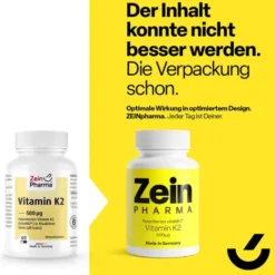 VITAMIN K2 500 μg Kapseln ZeinPharma 60 Stück  à 0,33 g