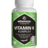 VITAMIN K1+K2 Komplex hochdosiert vegan Kapseln 120 Stück