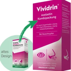 VIVIDRIN Azelastin Kombi.0,5 mg/ml ATR+1 mg/ml NAS 1 P