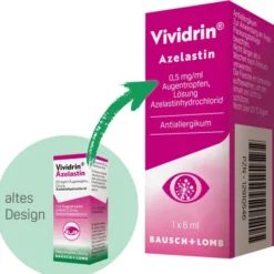 VIVIDRIN Azelastin 0,5 mg/ml Augentropfen 6 ml