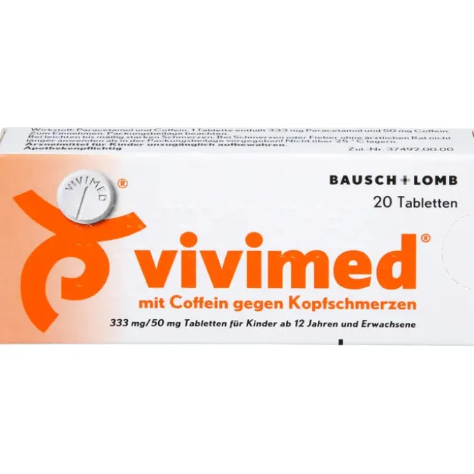 VIVIMED mit Coffein gegen Kopfschmerzen Tabletten 20 St