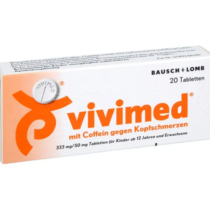 VIVIMED mit Coffein gegen Kopfschmerzen Tabletten 20 St