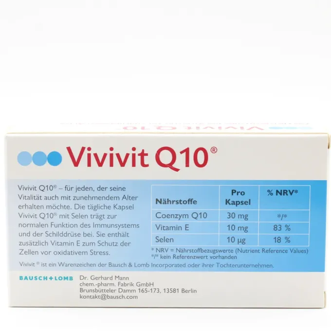 VIVIVIT Q10 Kapseln 30 Stück