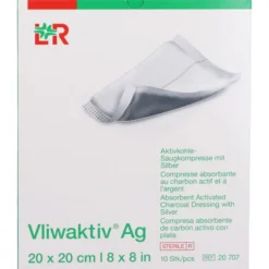VLIWAKTIV AG Aktivkohle Saugkomp.m.Silber 20x20 cm 10 St