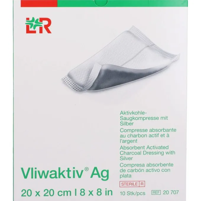 VLIWAKTIV AG Aktivkohle Saugkomp.m.Silber 20x20 cm 10 St