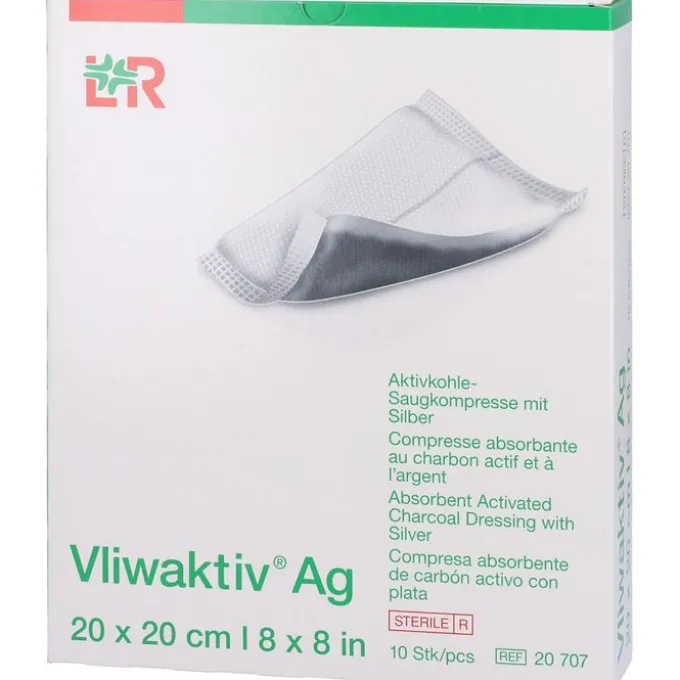 VLIWAKTIV AG Aktivkohle Saugkomp.m.Silber 20x20 cm 10 St