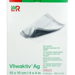VLIWAKTIV AG Aktivkohle Saugkomp.m.Silber 10x10 cm 10 St