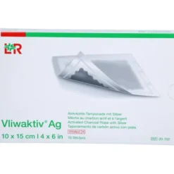 VLIWAKTIV AG Aktivkohle Tampon.m.Silber 10x15 cm 10 St