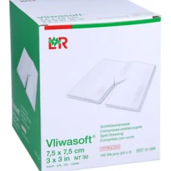 VLIWASOFT Schlitzkompressen 7,5x7,5 cm steril 4l. 50X2 St