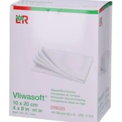 VLIWASOFT Vlieskompressen steril 10x20 cm 6l. 50X2 St