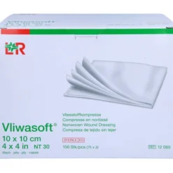 VLIWASOFT Vlieskompressen steril 10x10 cm 4l. 150 St