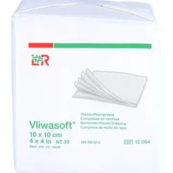 VLIWASOFT Vlieskompressen unsteril 10x10 cm 4l. 100 St