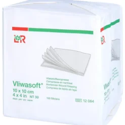 VLIWASOFT Vlieskompressen unsteril 10x10 cm 4l. 100 St