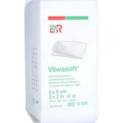 VLIWASOFT Vlieskompressen unsteril 5x5 cm 4l. 100 St