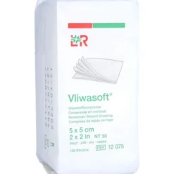 VLIWASOFT Vlieskompressen unsteril 5x5 cm 4l. 100 St