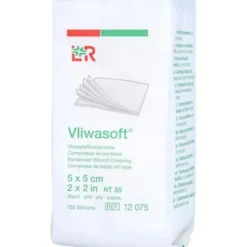 VLIWASOFT Vlieskompressen unsteril 5x5 cm 4l. 100 St