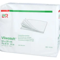 VLIWASOFT Vlieskompressen unsteril 10x20 cm 6l. 100 St