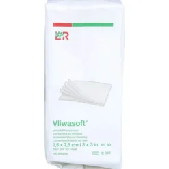 VLIWASOFT Vlieskompressen unsteril 7,5x7,5 cm 6l. 100 St