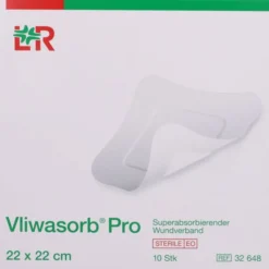 VLIWASORB Pro superabsorb.Komp.steril 22x22 cm 10 St