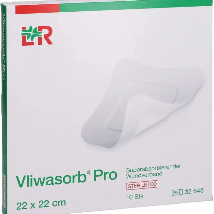 VLIWASORB Pro superabsorb.Komp.steril 22x22 cm 10 St