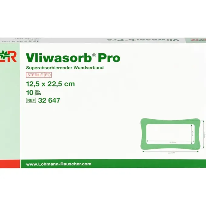 VLIWASORB Pro superabsorb.Komp.steril 12,5x22,5 cm 10 St