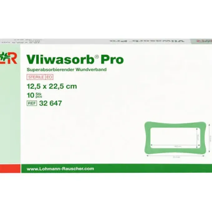 VLIWASORB Pro superabsorb.Komp.steril 12,5x22,5 cm 10 St
