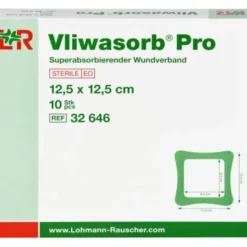 VLIWASORB Pro superabsorb.Komp.steril 12,5x12,5 cm 10 St
