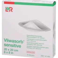 VLIWASORB sensitive 20x20 cm superabsorb.Wundverb. 10 St