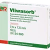 VLIWASORB superabsorb.Saugkomp.steril 7,5x7,5 cm 10 St