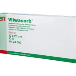 VLIWASORB superabsorb.Saugkomp.steril 10x20 cm 10 St