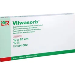 VLIWASORB superabsorb.Saugkomp.steril 10x20 cm 10 St