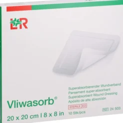 VLIWASORB superabsorb.Saugkomp.steril 20x20 cm 10 St