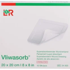 VLIWASORB superabsorb.Saugkomp.steril 20x20 cm 10 St
