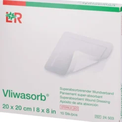 VLIWASORB superabsorb.Saugkomp.steril 20x20 cm 10 St