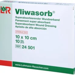 VLIWASORB superabsorb.Saugkomp.steril 10x10 cm 10 St