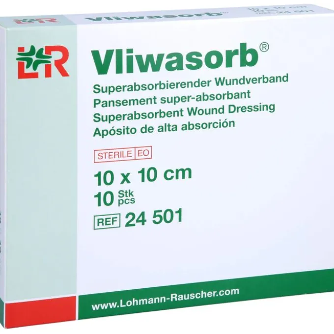 VLIWASORB superabsorb.Saugkomp.steril 10x10 cm 10 St