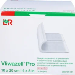 VLIWAZELL Pro superabsorb.Kompr.steril 10x20 cm 10 St