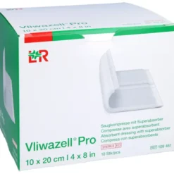 VLIWAZELL Pro superabsorb.Kompr.steril 10x20 cm 10 St
