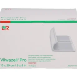 VLIWAZELL Pro superabsorb.Kompr.steril 15x20 cm 10 St