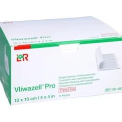 VLIWAZELL Pro superabsorb.Kompr.steril 10x10 cm 10 St