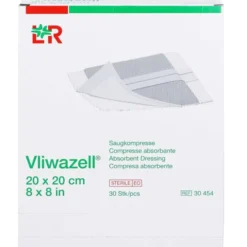 VLIWAZELL Saugkompressen steril 20x20 cm 30 St