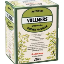 VOLLMERS präparierter grüner Hafertee Filterbeutel 40 Stück