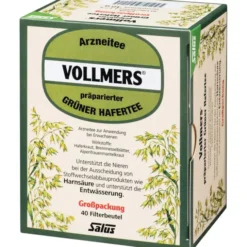 VOLLMERS präparierter grüner Hafertee Filterbeutel 40 Stück
