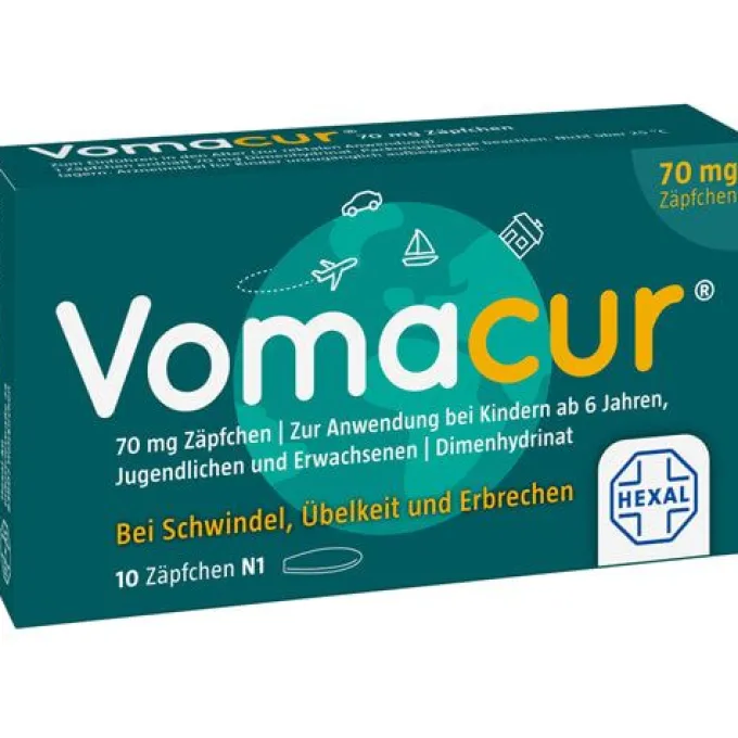 VOMACUR 70 Suppositorien 10 St